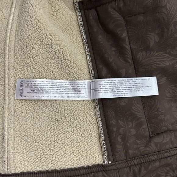 Ariat Trucker Women’s Embossed Softshell Cream Sherpa Lined Jacket Size M - Picture 10 of 12